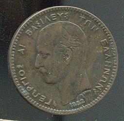 希臘1882年10雷普塔銅幣硬幣歐洲直徑30.2mm 23E179 歷史價格詳細信息