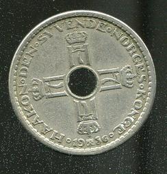 【硬幣】NORWAY(挪威)，1 KRONE，K385，1939 ，品相美上VF+ #191504 歷史價格詳細信息