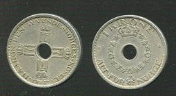 【硬幣】NORWAY(挪威)，1 KRONE，K385，1939 ，品相美上VF+ #191504 歷史價格詳細信息