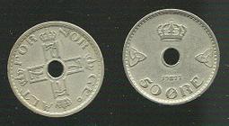 【硬幣】NORWAY (挪威), 50 ORE , K418 , 1990 #203335 品相9新AU 歷史價格詳細信息