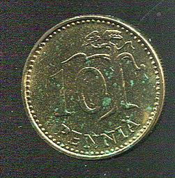 【錢幣】FINLAND (芬蘭)  5 Pennia , #209099  K45a , 1982 ,品相全新UNC 歷史價格詳細信息