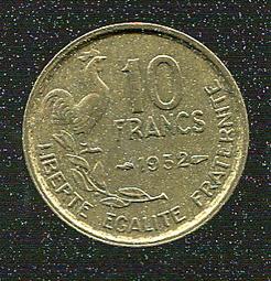 【錢幣】FRANCE法國,10 FRANC , K915.1 , 1951 ,品相9新AU #201722 歷史價格詳細信息