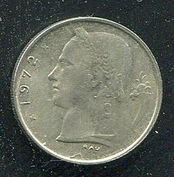 【錢幣】 BELIGIUM 比利時，1 FRANC ， K171 ， 1990 ，品相95新AU+ #202050 歷史價格詳細信息