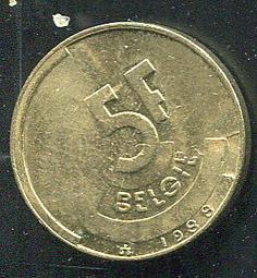 【錢幣】 BELIGIUM 比利時，5 CENTS ， K94 ， 1931 ，品相極美XF #201902 歷史價格詳細信息