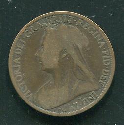 【錢幣】Great Britain(英國)， 1 PENNY  , K790  , 1899 ,品相普F #204137 歷史價格詳細信息