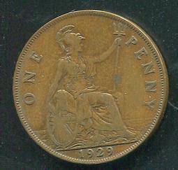 【錢幣】Great Britain(英國)， 1 PENNY  , K810  , 1919 ,品相極美上XF+ #204165 歷史價格詳細信息