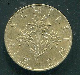 【錢幣】Austria(奧地利)， 1 Schilling  , K2886  , 1994 ,品相9新AU #204620 歷史價格詳細信息