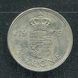 【錢幣】DENMARK(丹麥)， 1 KRONE , K862.3 , 1989 ,品相9新AU #205069 歷史價格詳細信息