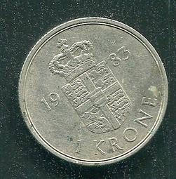 【錢幣】DENMARK(丹麥)， 1 KRONE , K851.1 , 1965 ,品相極美XF #205041 歷史價格詳細信息