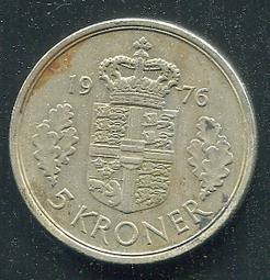 【錢幣】DENMARK(丹麥)， 1 KRONE , K862.2 , 1980 ,品相極美XF #205062 歷史價格詳細信息