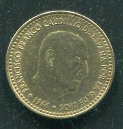 【錢幣】SPAIN(西班牙),1 Peseta,K767,1944 #205759 ,品相美上VF+ 歷史價格詳細信息