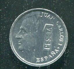 【錢幣】SPAIN(西班牙),1 Peseta,K816,1980/暗記1981 #205795 ,品相全新UNC 歷史價格詳細信息