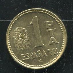 【錢幣】SPAIN(西班牙),1 Peseta,K796,1966/暗記1970 #205778 ,品相極美上XF+ 歷史價格詳細信息