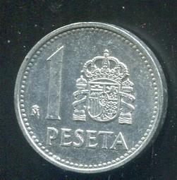 【錢幣】SPAIN(西班牙),1 Peseta,K806,1975/暗記1976 #205985 ,品相9新AU 歷史價格詳細信息