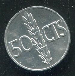 【錢幣】SPAIN(西班牙),50 Centimos,K777,1949/暗記1953 #205842 ,品相9新AU 歷史價格詳細信息