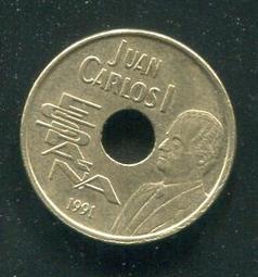 【錢幣】SPAIN(西班牙),25 Peseta,K808,1975/暗記1980 #205918 ,品相全新UNC 歷史價格詳細信息