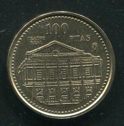 【錢幣】SPAIN(西班牙),100 Peseta,K826,1983 #206002 ,品相美上VF+ 歷史價格詳細信息