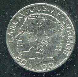 【錢幣】SWEDEN(瑞典),1-Kronor,K894,2004 #206758 ,品相極美上XF+ 歷史價格詳細信息