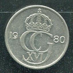 【錢幣】SWEDEN(瑞典),50 ORE,K855,1980 #206825 ,品相極美上XF+ 價格比較,價格查詢,歷史價格詳細信息