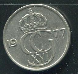 【錢幣】SWEDEN(瑞典),50 ORE,K837,1966 #206813 ,品相極美上XF+ 歷史價格詳細信息