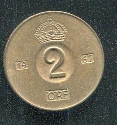 【錢幣】SWEDEN(瑞典),2 ORE,K821,1958 #206858 ,品相極美上XF+ 歷史價格詳細信息