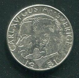 【錢幣】SWEDEN(瑞典),1-Kronor,K852a,1991 #206742 ,品相95新AU+ 歷史價格詳細信息