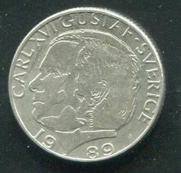 【錢幣】SWEDEN(瑞典),1-Kronor,K852a,1992 #206745 ,品相9新AU 歷史價格詳細信息