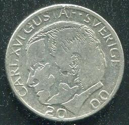 【錢幣】SWEDEN(瑞典),1-Kronor,K826a,1970 #206706 ,品相極美XF 歷史價格詳細信息