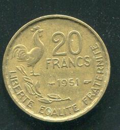 【硬幣】France (法國), 20 Centime,K900.1 1942變體(溢料) #207029,品相極美XF 歷史價格詳細信息