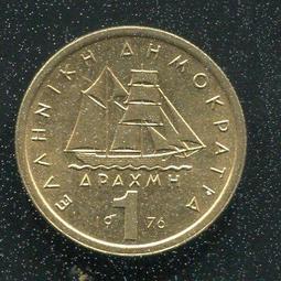 【硬幣】GREECE(希臘),1 Drachma , K116 , 1984 #207624 ,品相9新AU 歷史價格詳細信息