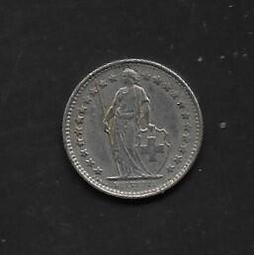 瑞士1974年發行憲法修訂100周年紀念幣，面值5法郎，，品4264 歷史價格詳細信息