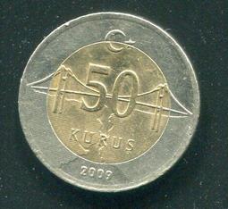 【硬幣】TURKEY (土耳其), 50 Kurus , K882 , 1947 #207849 品相全新UNC 歷史價格詳細信息