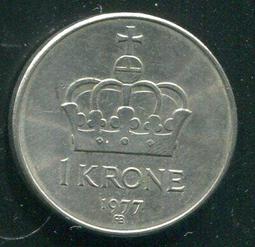 【硬幣】NORWAY (挪威), 1 KRONE , K419 , 1989 #203299 品相極美XF 歷史價格詳細信息