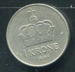【硬幣】NORWAY(挪威)，1 KRONE，K385，1939 ，品相美上VF+ #191504 歷史價格詳細信息
