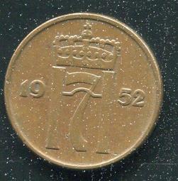 【硬幣】NORWAY (挪威), 5 ORE , K405 , 1961 #203308 品相美上VF+ 歷史價格詳細信息