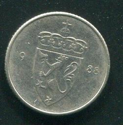 【硬幣】NORWAY (挪威), 50 ORE , K418 , 1990 #203335 品相9新AU 歷史價格詳細信息