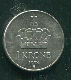 【硬幣】NORWAY (挪威), 1 KRONE , K419 , 1989 #203299 品相極美XF 歷史價格詳細信息