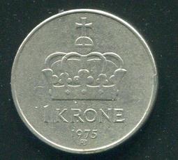 【硬幣】NORWAY(挪威)，1 KRONE，K385，1939 ，品相美上VF+ #191504 歷史價格詳細信息