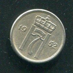 【硬幣】NORWAY (挪威), 10 ORE , K411 , 1960 #203376 品相極美XF 歷史價格詳細信息