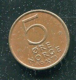 【硬幣】NORWAY (挪威), 5 ORE , K405 , 1961 #203308 品相美上VF+ 歷史價格詳細信息