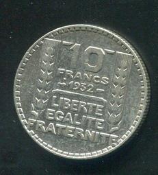 【銀幣】France(法國),10 France , K878 , 1934 #203678 品相極美XF 歷史價格詳細信息