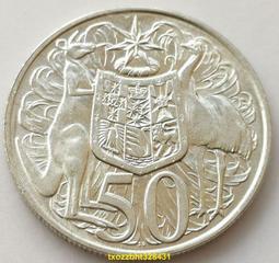 【滿300出貨】銀幣版-70 澳大利亞1966年50分 袋鼠 伊麗莎白青年女王13.28g 80% 價格比較,價格查詢,歷史價格詳細信息
