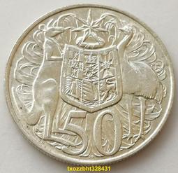 【滿300出貨】銀幣版-27 澳大利亞1966年50分 袋鼠 伊麗莎白青年女王13.28g 80% 價格比較,價格查詢,歷史價格詳細信息