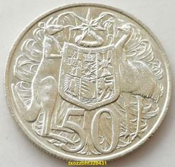 【滿300出貨】銀幣版-70 澳大利亞1966年50分 袋鼠 伊麗莎白青年女王13.28g 80% 歷史價格詳細信息