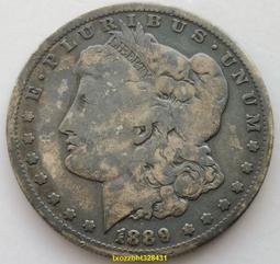 美國1889年1D銀幣。10185 歷史價格詳細信息