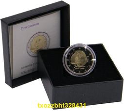 【滿300出貨】芬蘭 2020年 韋納 琳娜誕辰一佰年 2歐元 雙金屬 紀念幣 全新 歷史價格詳細信息