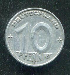 【硬幣】Germany D.R. (東德), 10 Pf. , K3 , 1949A #208243 , 美上VF+ 歷史價格詳細信息