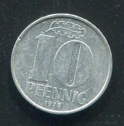 【硬幣】Germany D.R. (東德), 10 Pf. , K3 , 1949A #208243 , 美上VF+ 歷史價格詳細信息