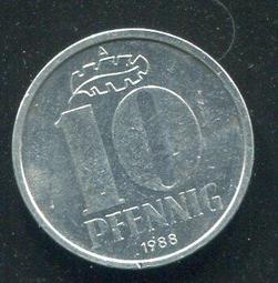 【硬幣】Germany D.R. (東德), 10 Pf. , K3 , 1949A #208243 , 美上VF+ 歷史價格詳細信息