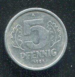 【硬幣】Germany D.R. (東德), 5 Mark , K22 , 1969 #208208 , 極美XF 歷史價格詳細信息